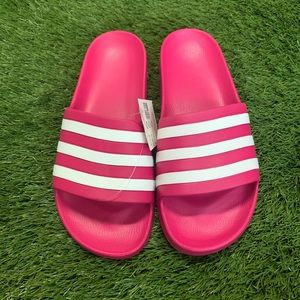 Adidas Adilette Magenta Slides Sz 10